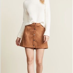 BB Dakota JACK Can't Buy Me Love Faux Suede Skirt